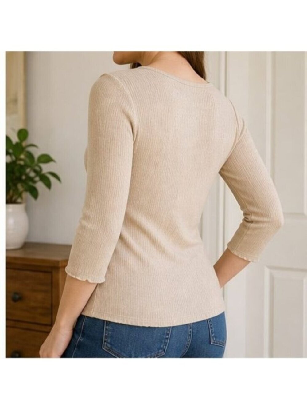 Sand Ruffle Blouse - Picture 3 of 6
